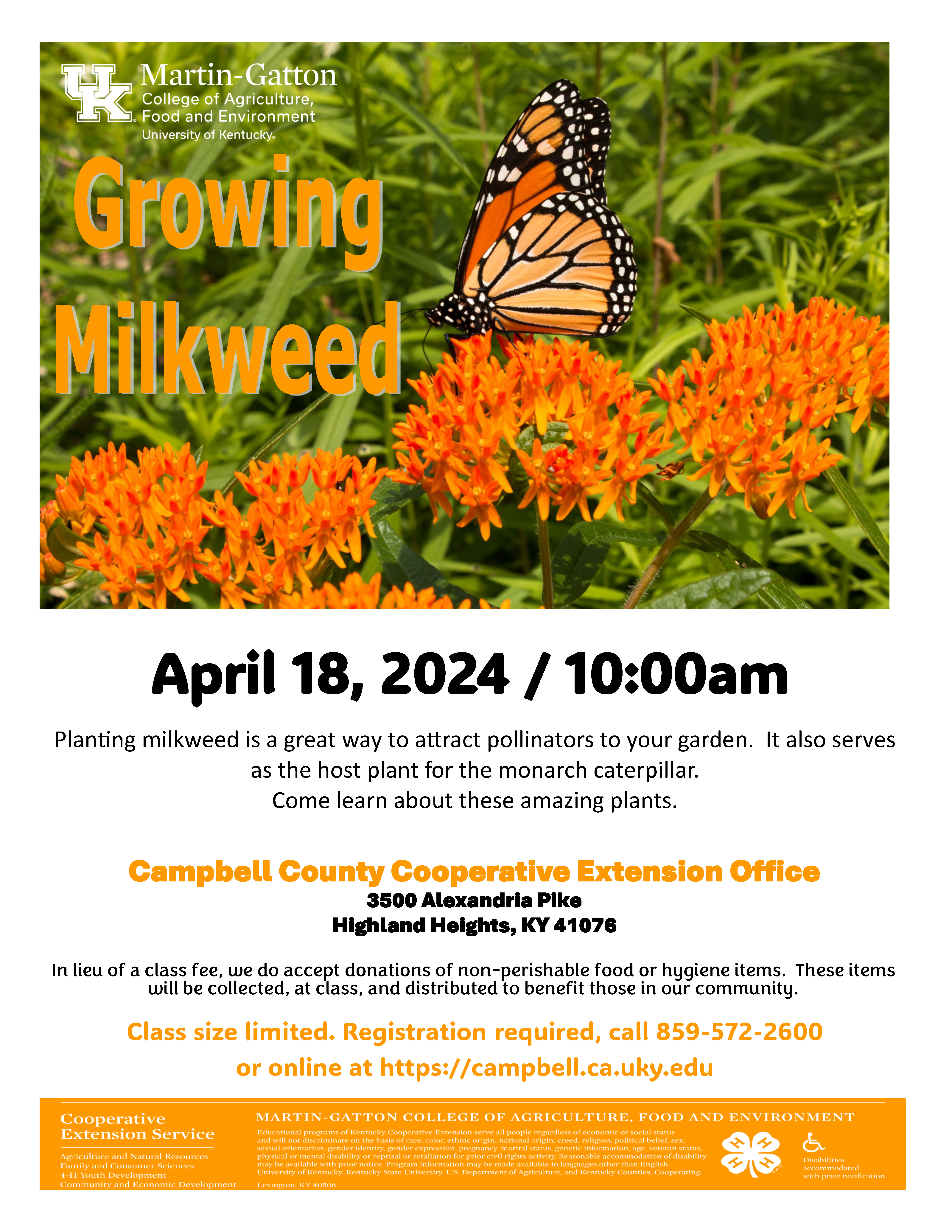 Growing Milkweed 4-18-24