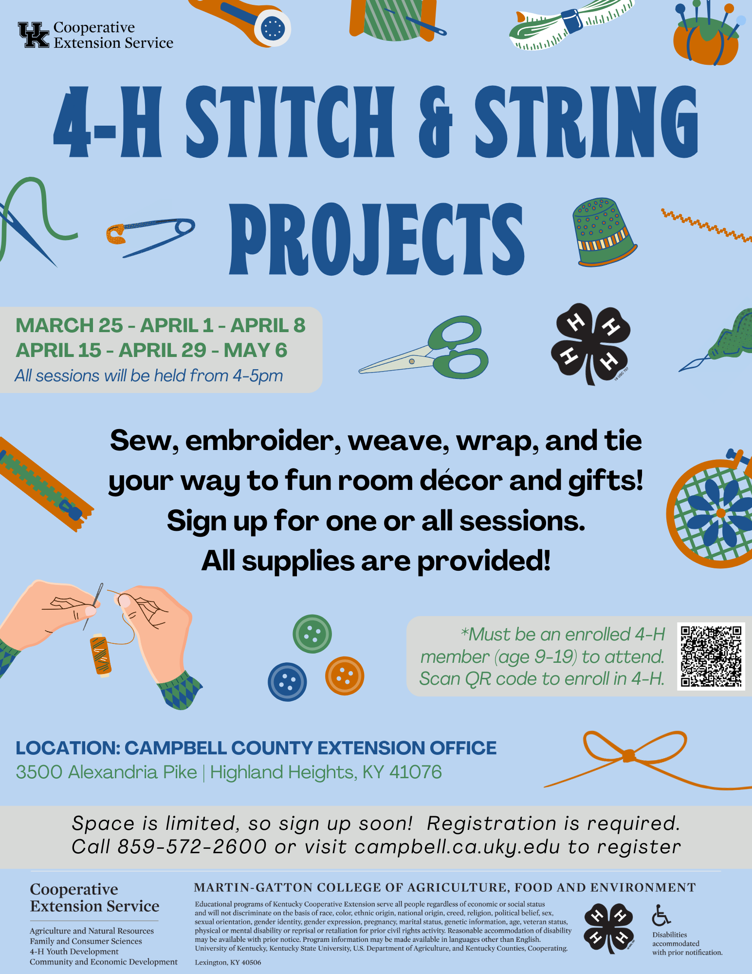 4-H Stitch & String Projects