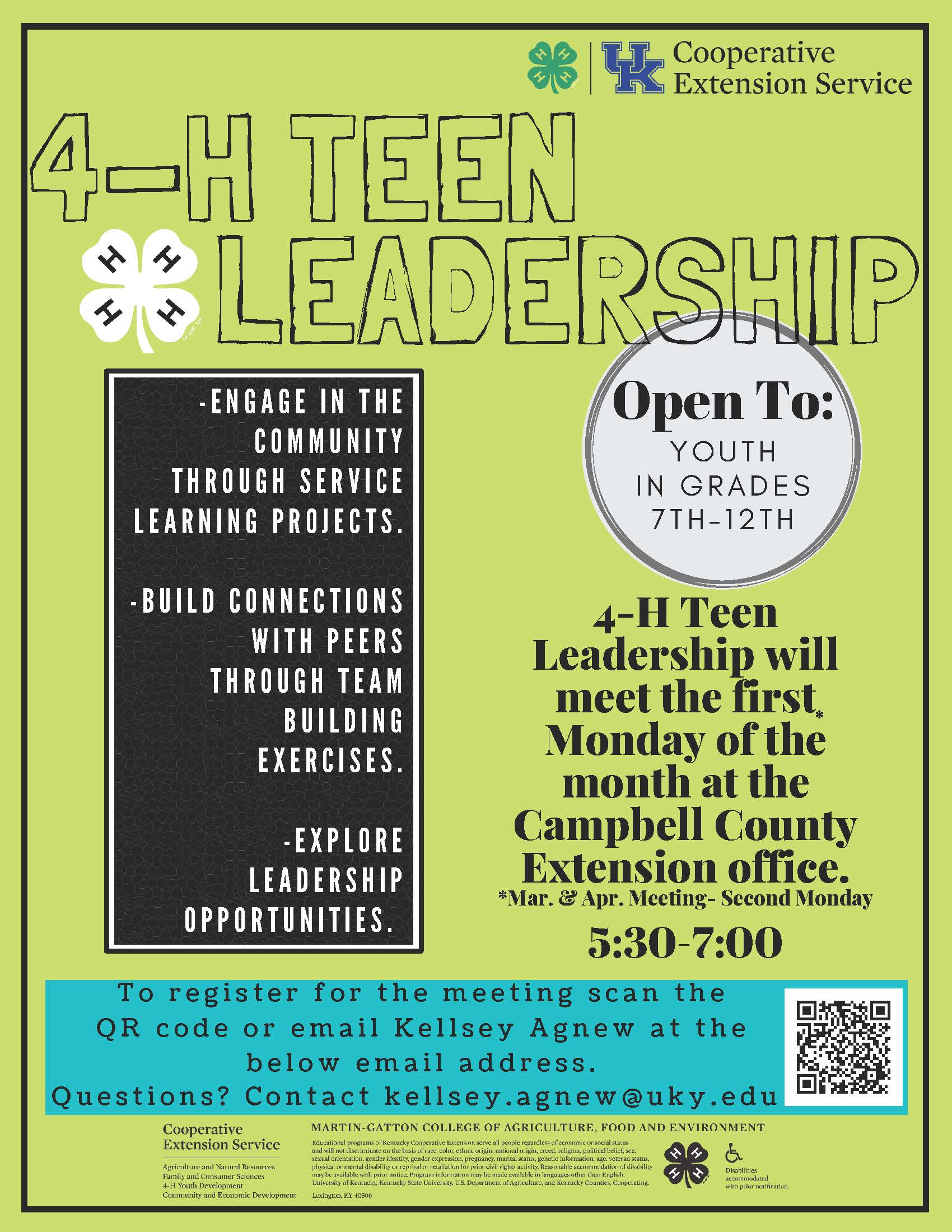 2024 4-H Teen Leadership