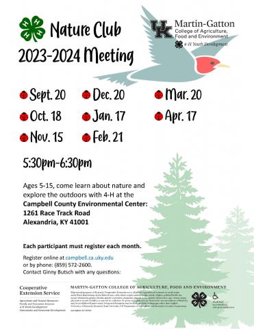 Nature Club Flyer
