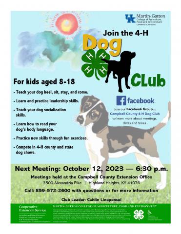 2023 Dog Club Flyer